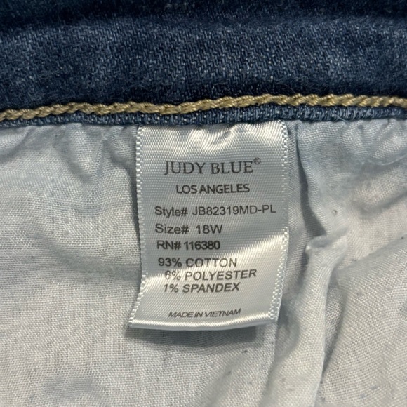 JUDY BLUE  BUTTON Fly SKINNY JEANS size18W - Picture 10 of 13